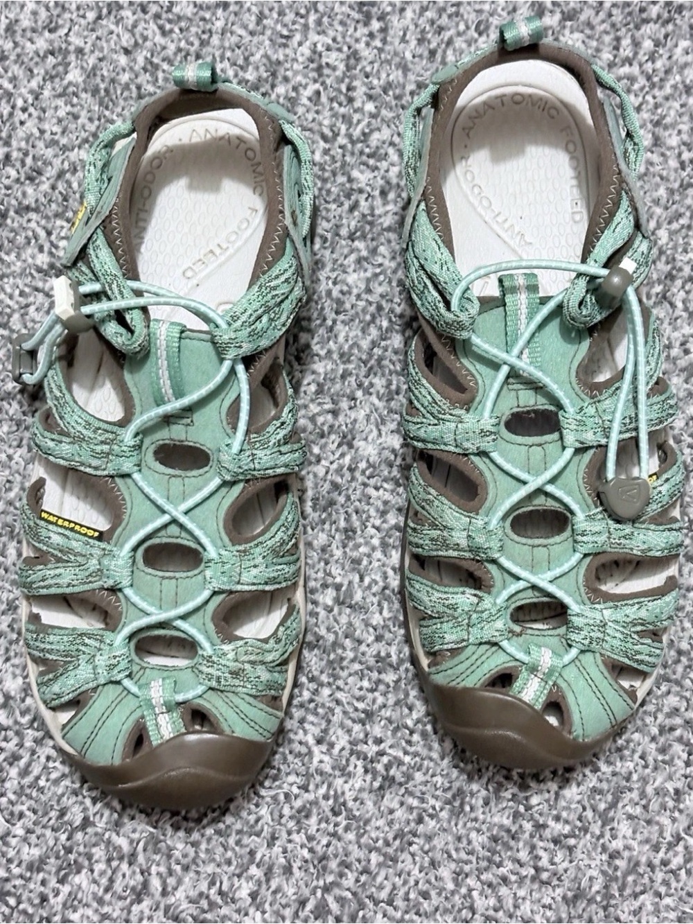 Keen Womens Size 8 Whisper Hiking Water Shoe Sage Green Lily Pad 1016243 Sandals